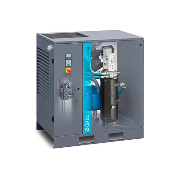 Atlas Copco G15L-100 FF, 20HP, Oil-Injected Rotary Screw, Floor Mount, 100PSI, 3PH 208/230/460V 8153335802 - main